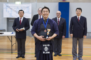 Winning the 3rd place in the Men's Kyu individual and fighting spirit award, Benedict Jin made us so proud!