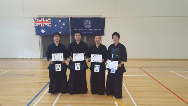 Congratulations to 5th Dan achieviers! (Left) Fujisawa Sensei